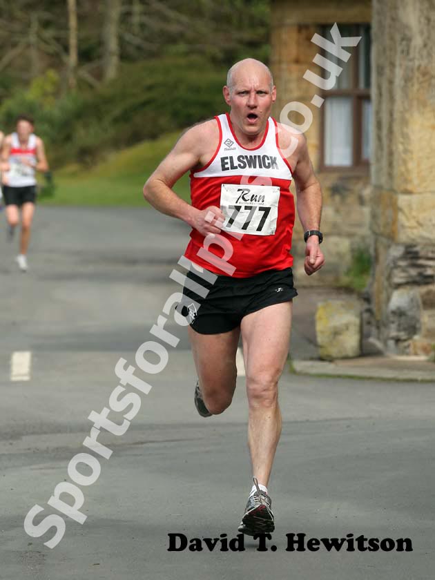 No 777 in the 2012 Run Northumberland 10k Road Race, Cragside, Rothbury, Northumberland.